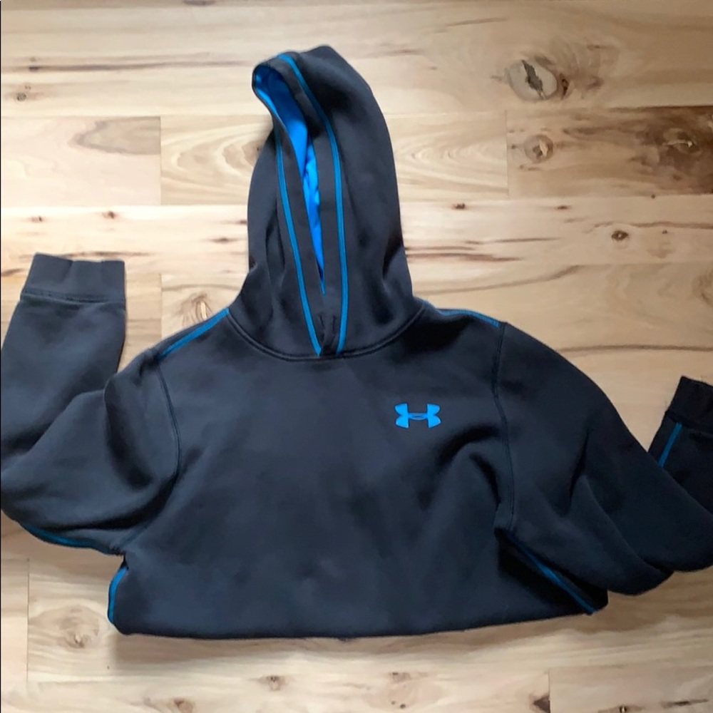 Under Armor Blue and Gray Hoodie